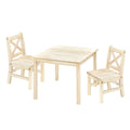 Solid Hard Wood Kids Table and Chair Set, 3 Pieces H651515
