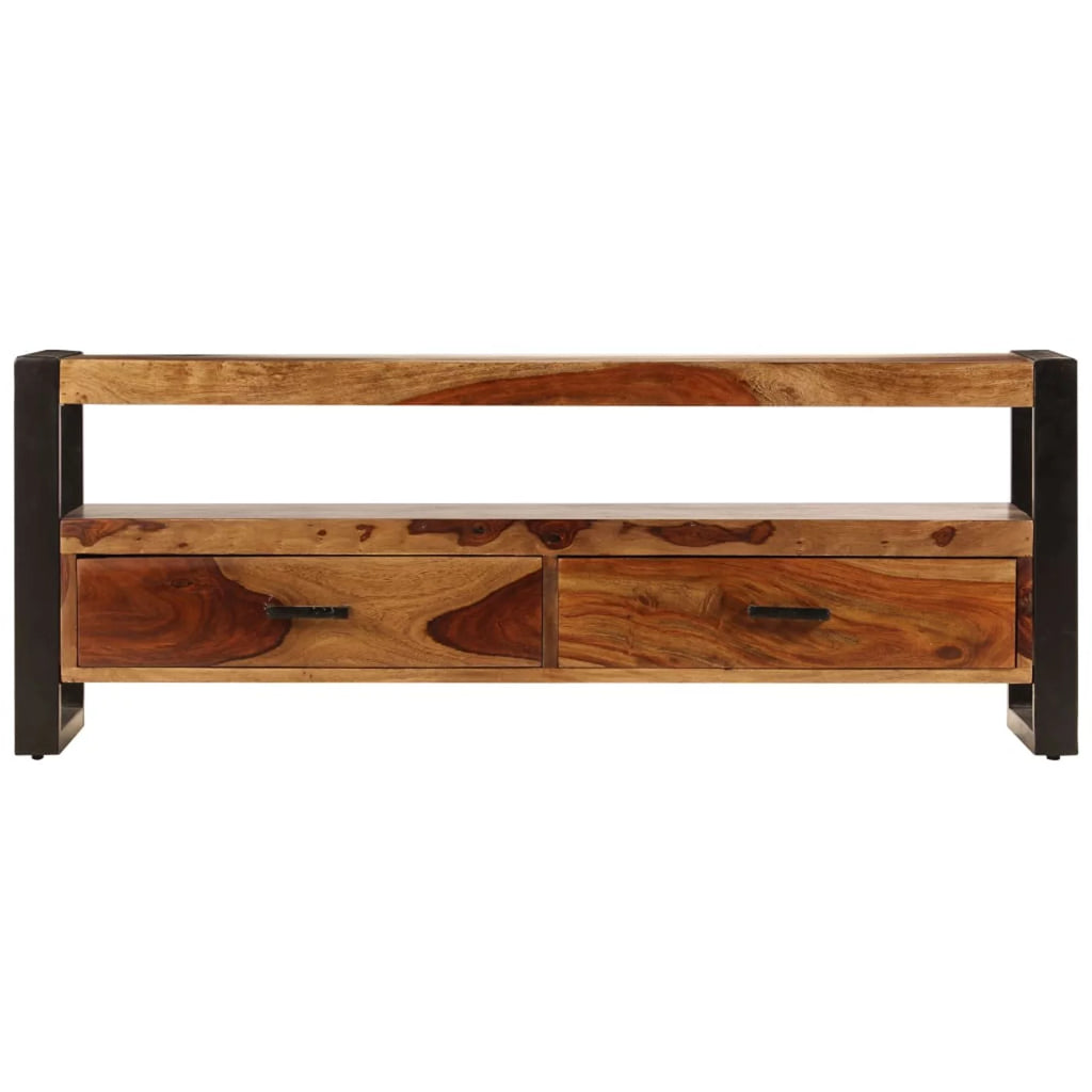 Wooden TV Cabinet with Storage Drawers and Open Shelf V558779