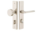 Flat Black Rectangular Keyed Entry Set with Octagon Knob A6661
