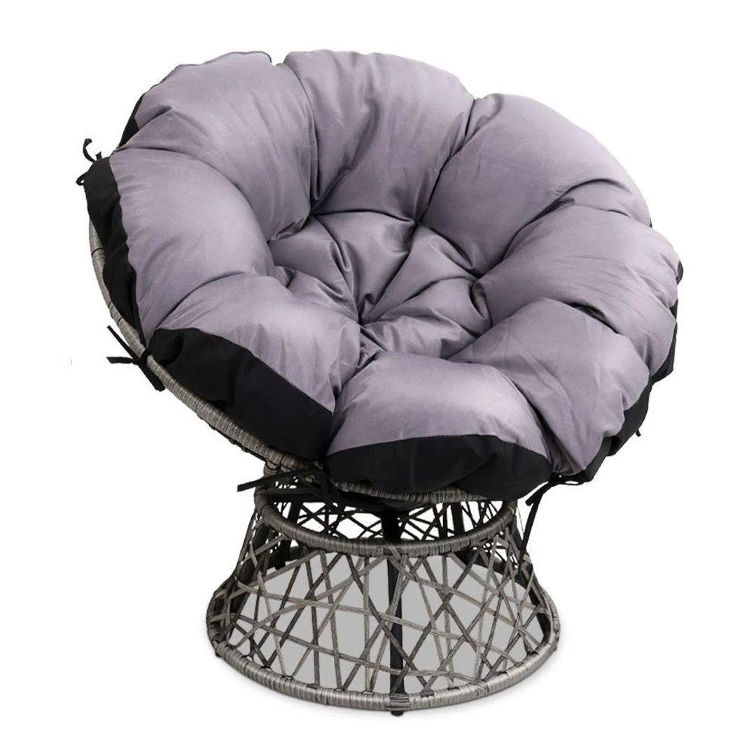 Grey Papasan Chair V84571