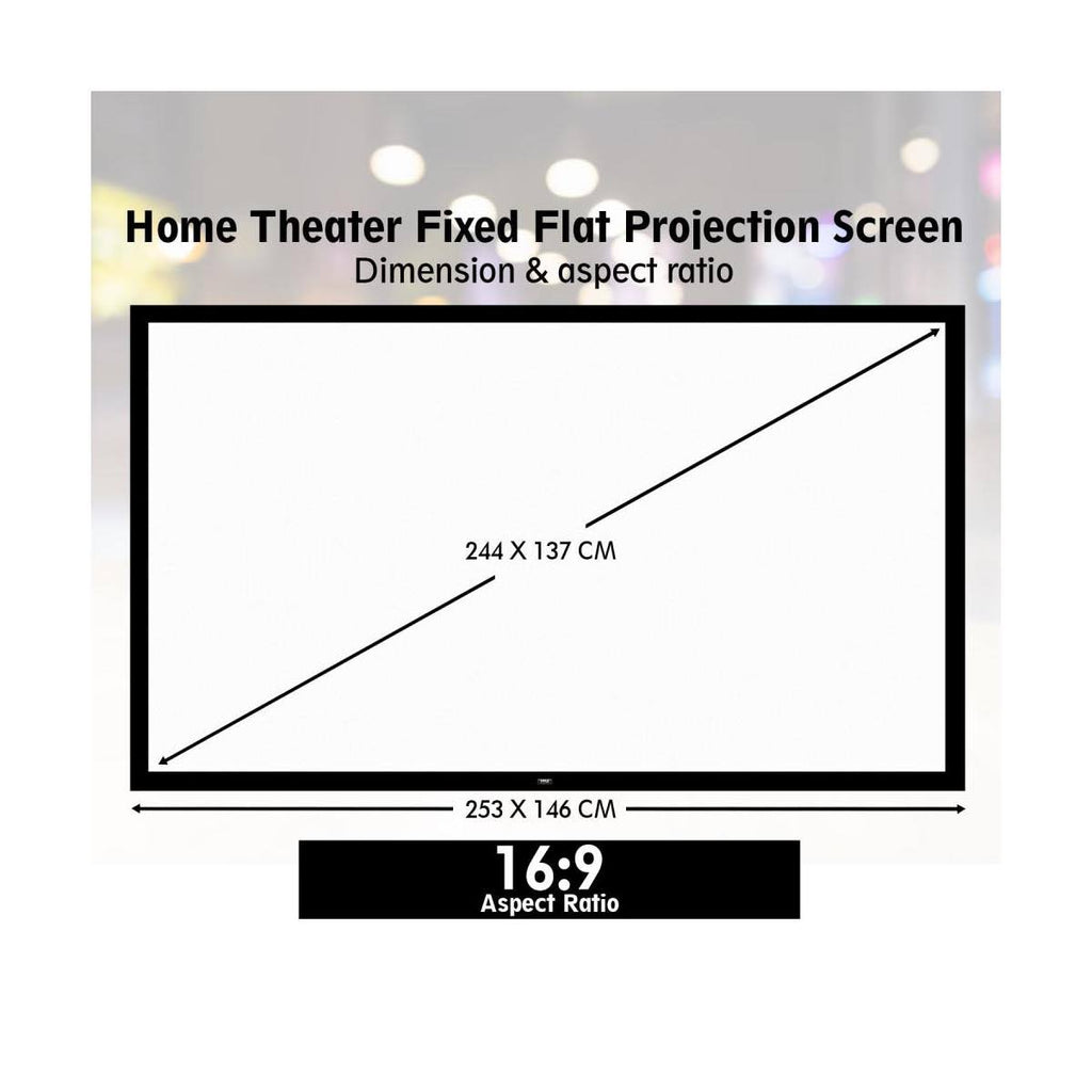 110x22 Fixed Wall-Mount Projector Screen V523044