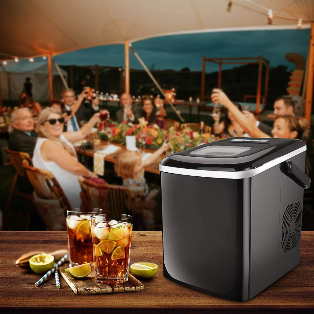 Portable Countertop Ice Maker with 2 Ice Cube Sizes B21688
