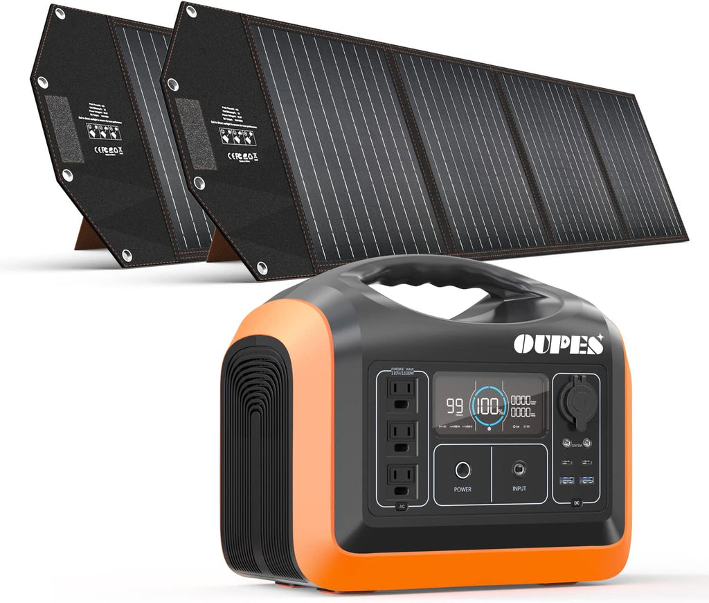 Portable Power Station 1100W, 992Wh, 310,000mAh, LiFePO4 Battery Backup Pure Sine Wave 110V AC Outlet Powerbank S30667