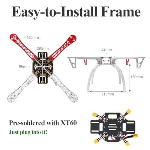 DIY Quadcopter Set with Frame, GPS, Motor, Battery, RC Transmitter & Receiver C83554