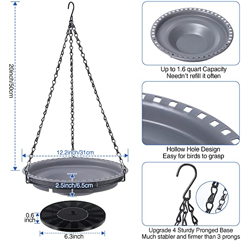 Solar Powered Bird Bath Fountain with 4 Water Spray P337