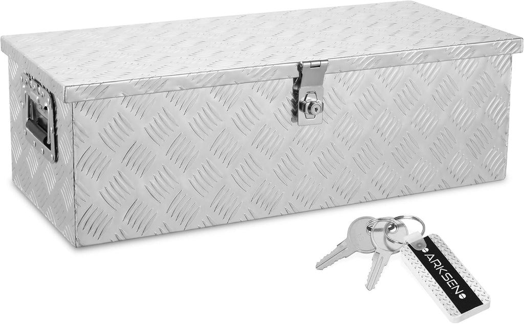 39 Inch Aluminum Waterproof Under Truck Storage Chest with Lock and Keys M327