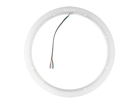 8" Charcoal Tower Speakers with LED Rings, Marine Amplifier I632
