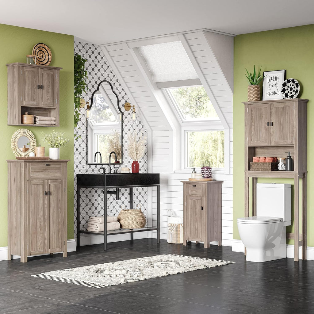 Light Woodgrain Floor Cabinet E77654
