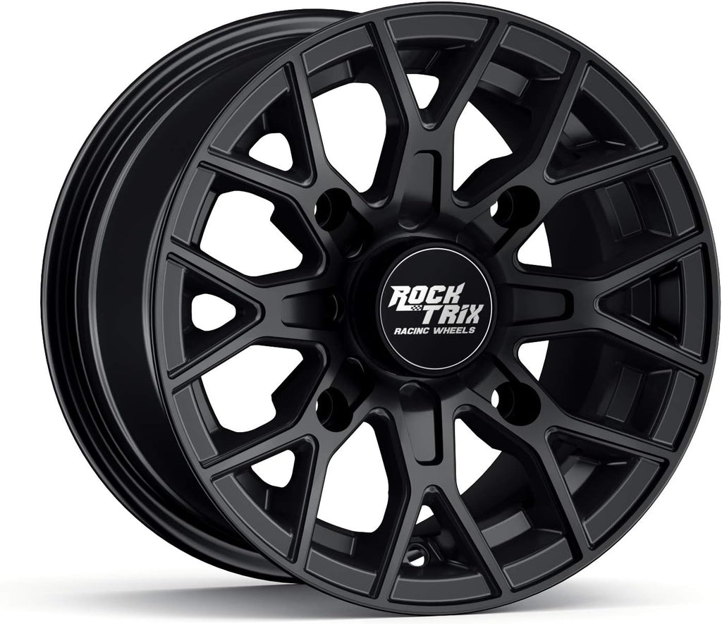 14x7 Matte Black ATV Wheels Rims Set of 4 R188667