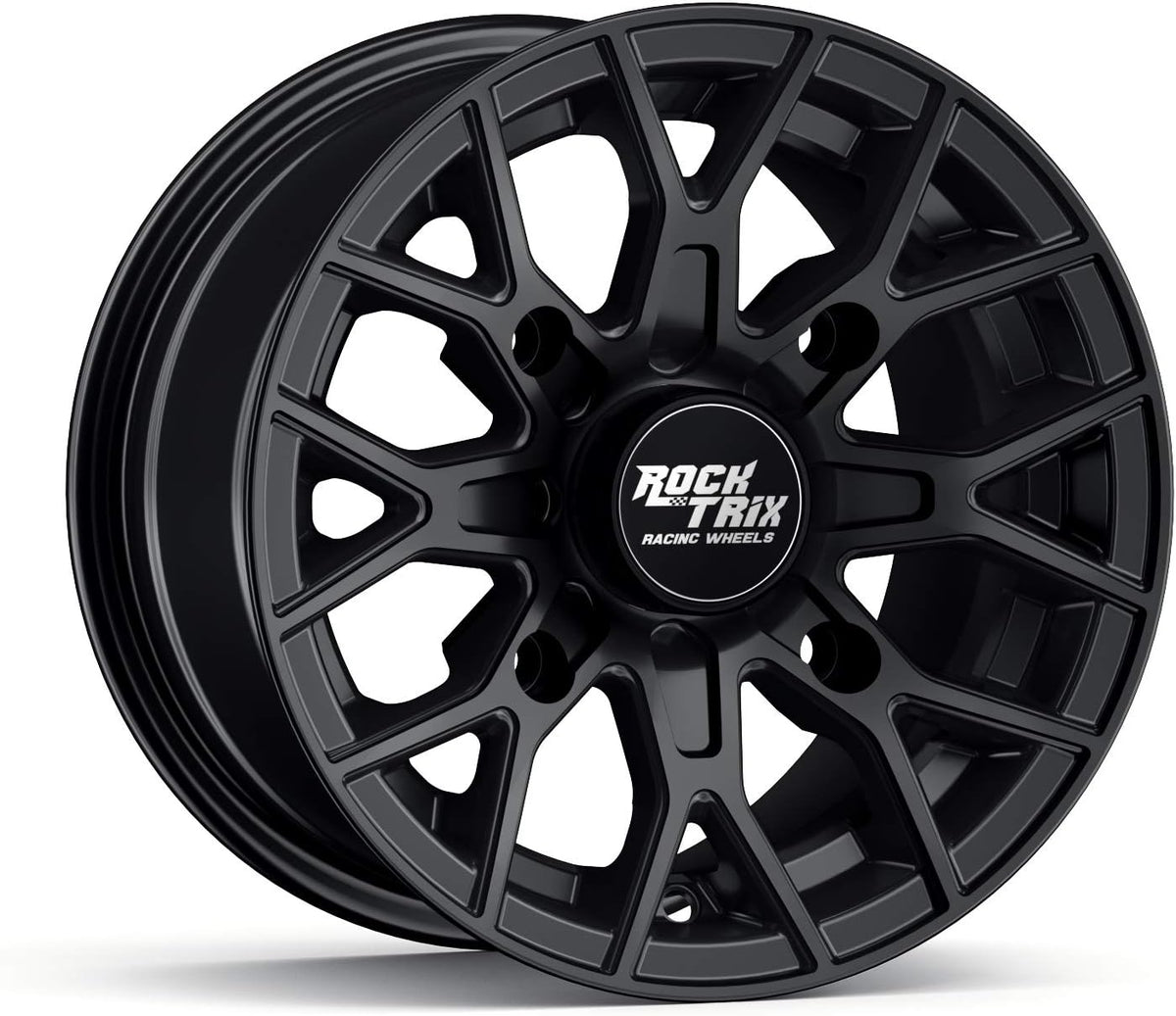 14x7 Matte Black ATV Wheels Rims Set of 4 R188667