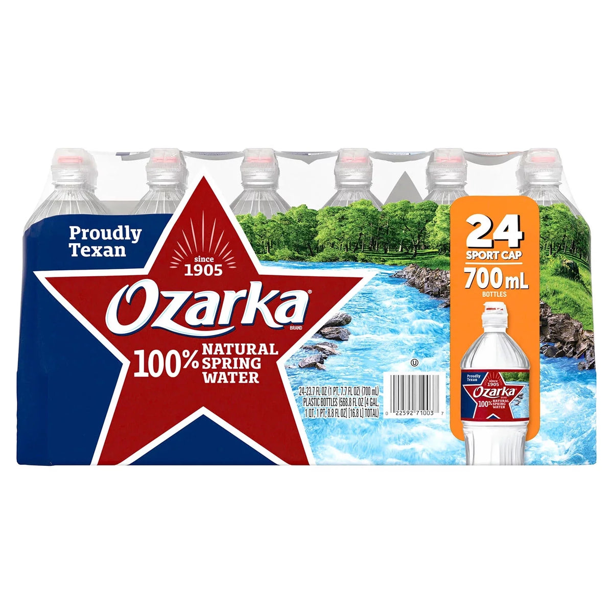 100% Natural Spring Water 24 pk B2470