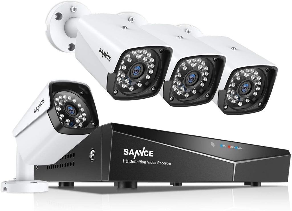 1080P 4 Pcs Outdoor Indoor CCTV Security Camera System with 1TB Hard Drive A71916