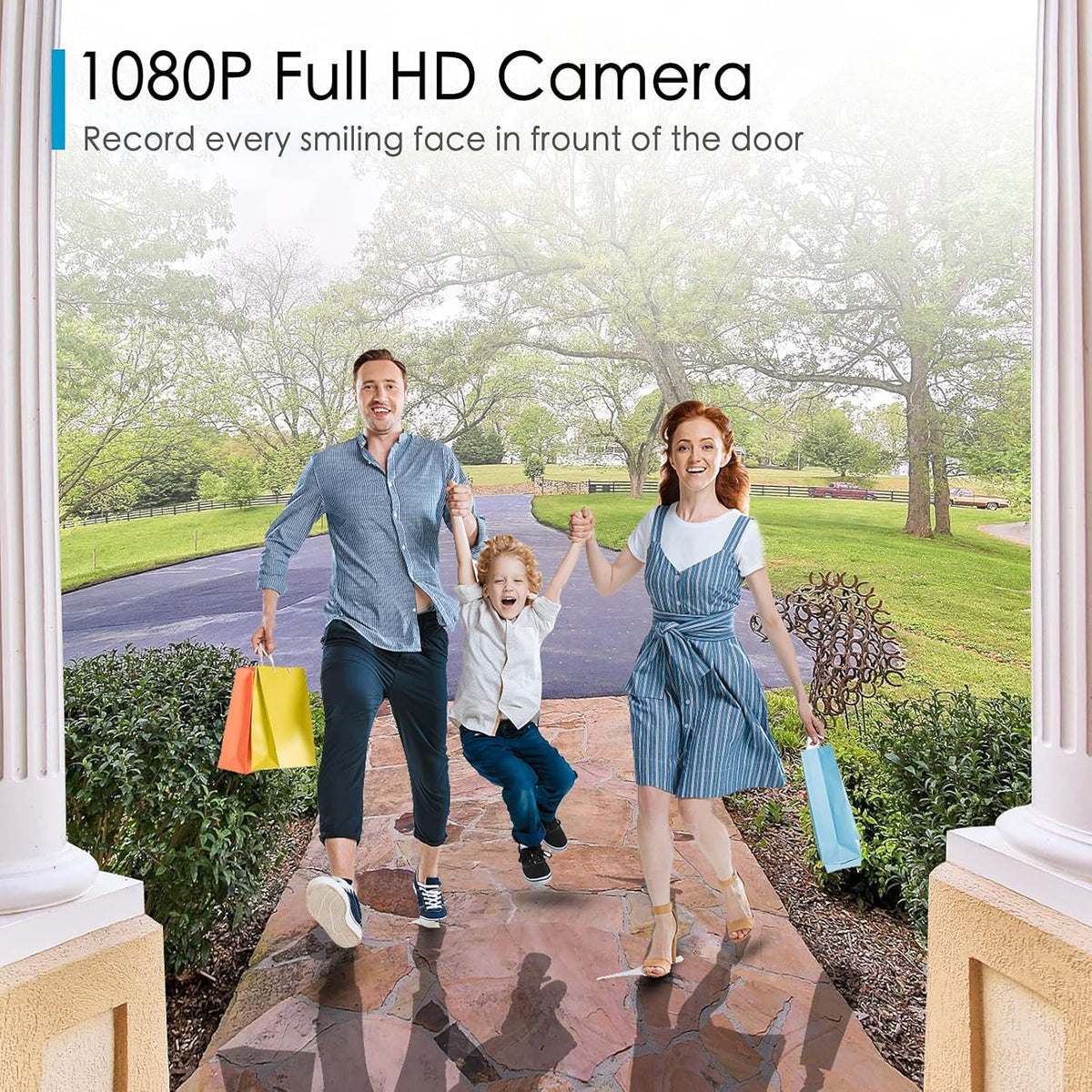 1080P Wireless Video Doorbell Camera with Chime D772277
