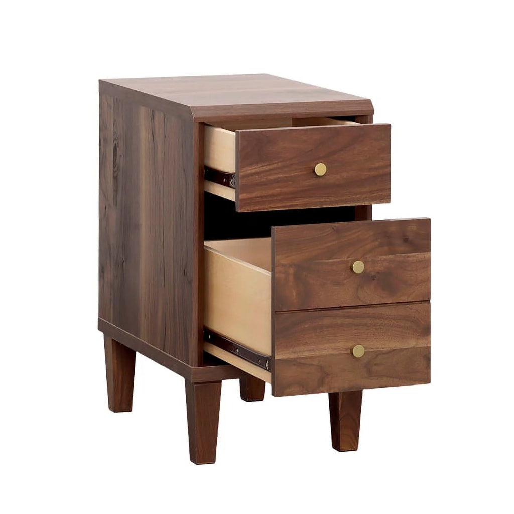Engineered Wood Recliner Table in Grand Walnut V164351