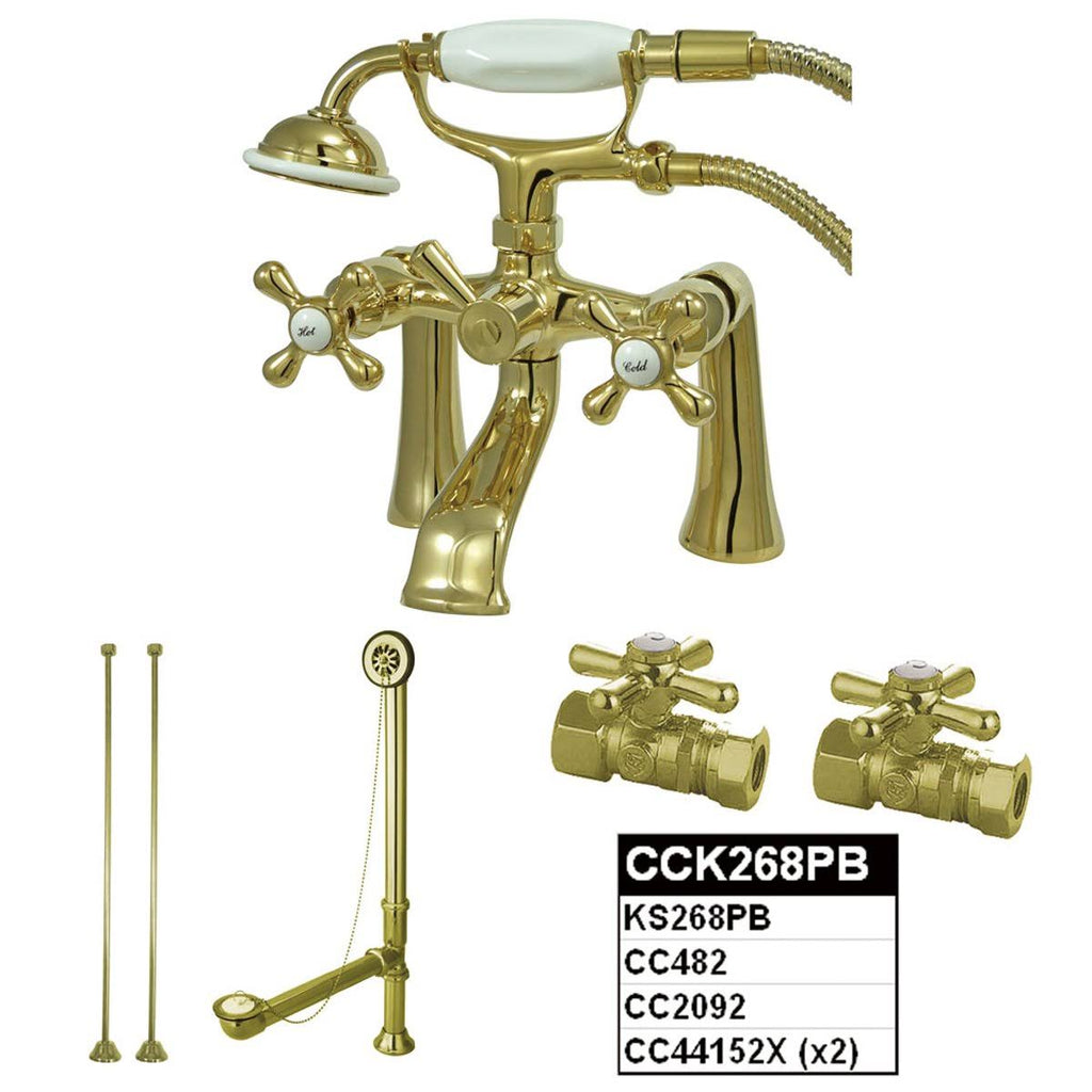 Vintage Satin Nickel Clawfoot Tub Faucet Package R9388