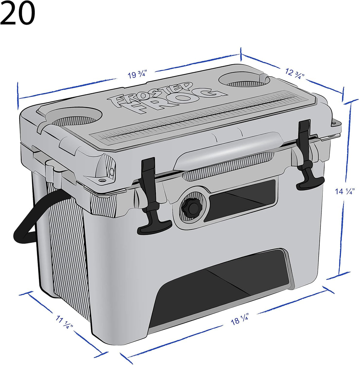 Green 20 Quart Ice Chest Cooler G180547