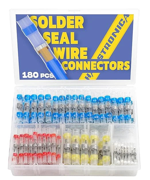 180PCS Waterproof Solder Seal Wire Connectors R48711