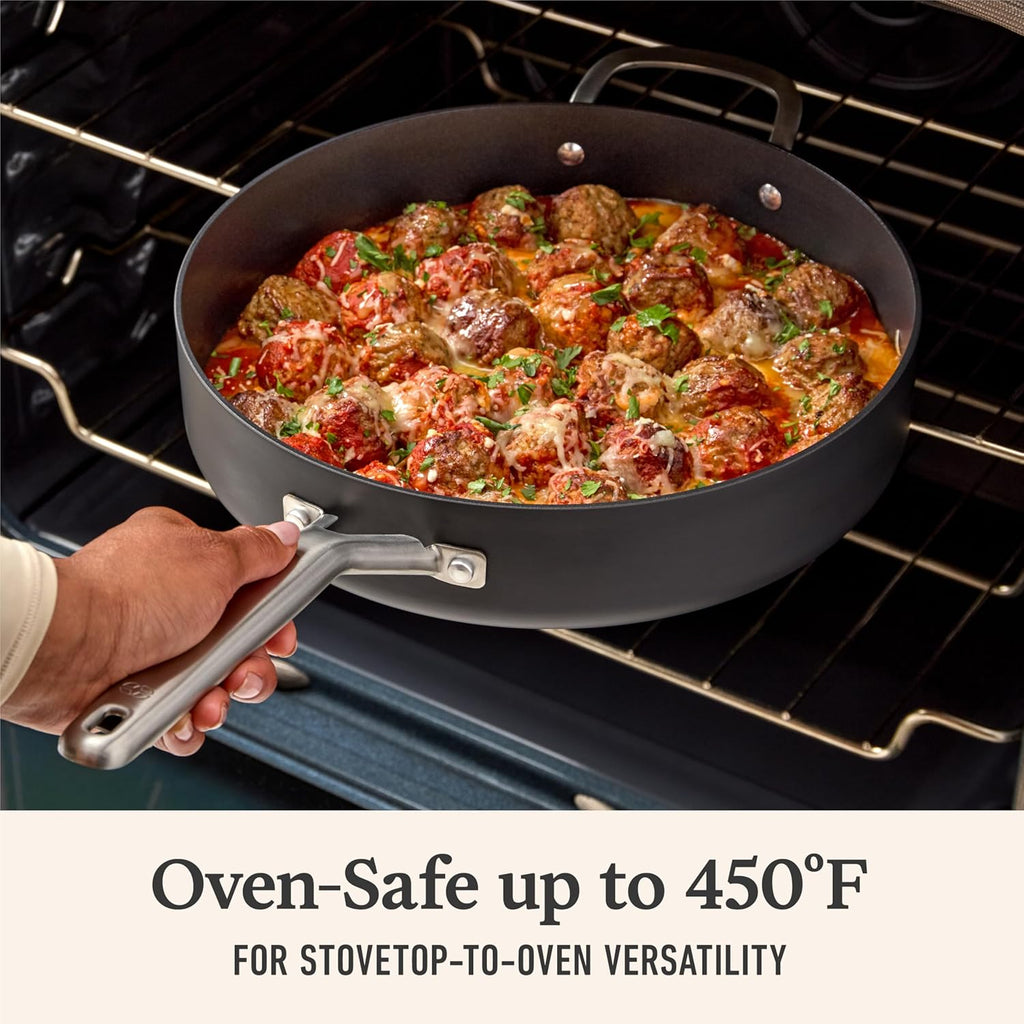Hard-Anodized Nonstick 5-Qt Sauté Pan with Lid M830438