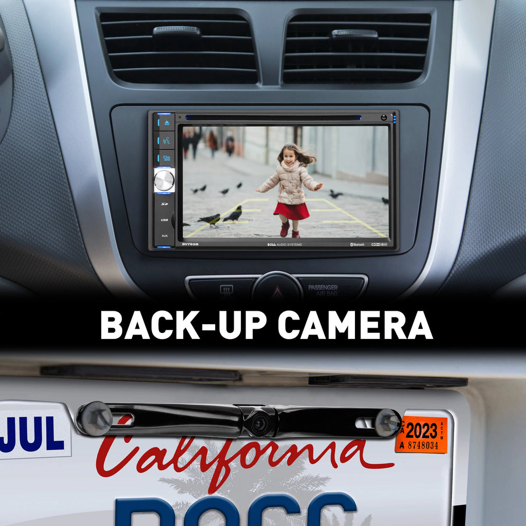Restored 6.5 Inch Double Din Touchscreen Car Audio Stereo System with Bluetooth R39587