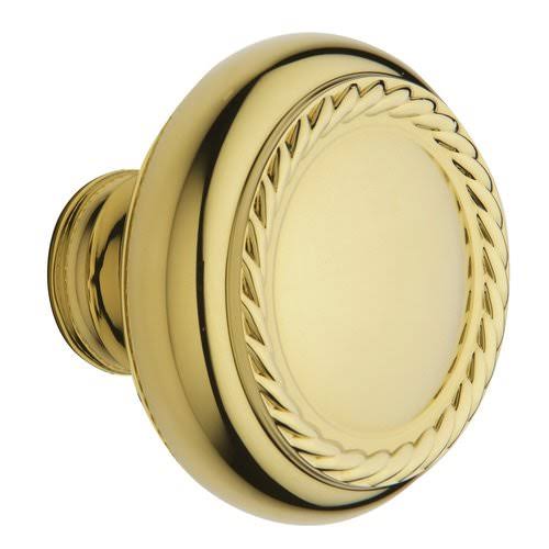 Satin Brass/Brown Knob Pair H985