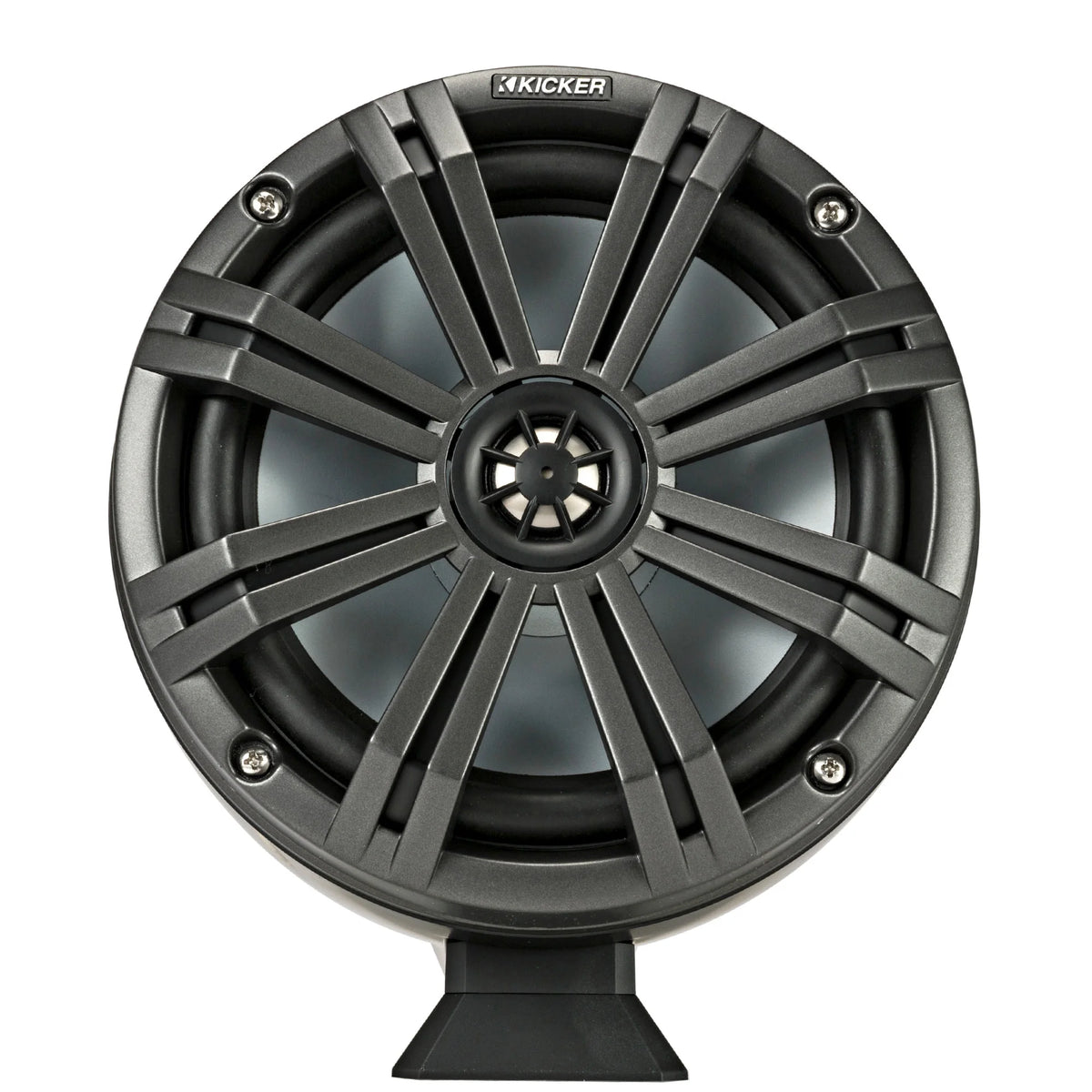 8" Charcoal Tower Speakers with LED Rings, Marine Amplifier I632