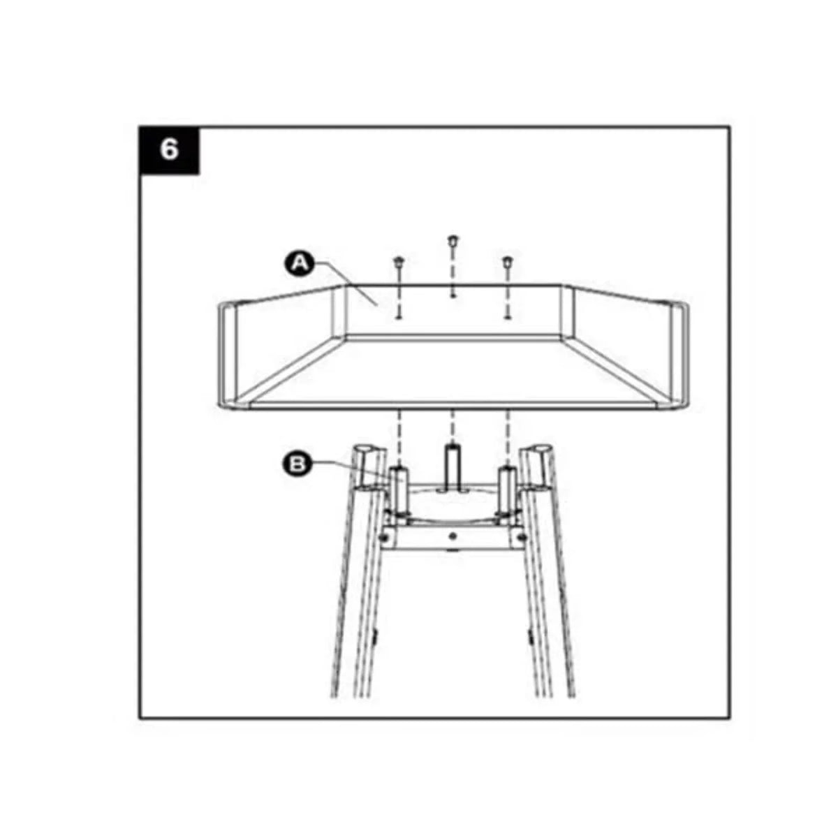 Table Top Glass Tube Patio Heater Heat Shield R789