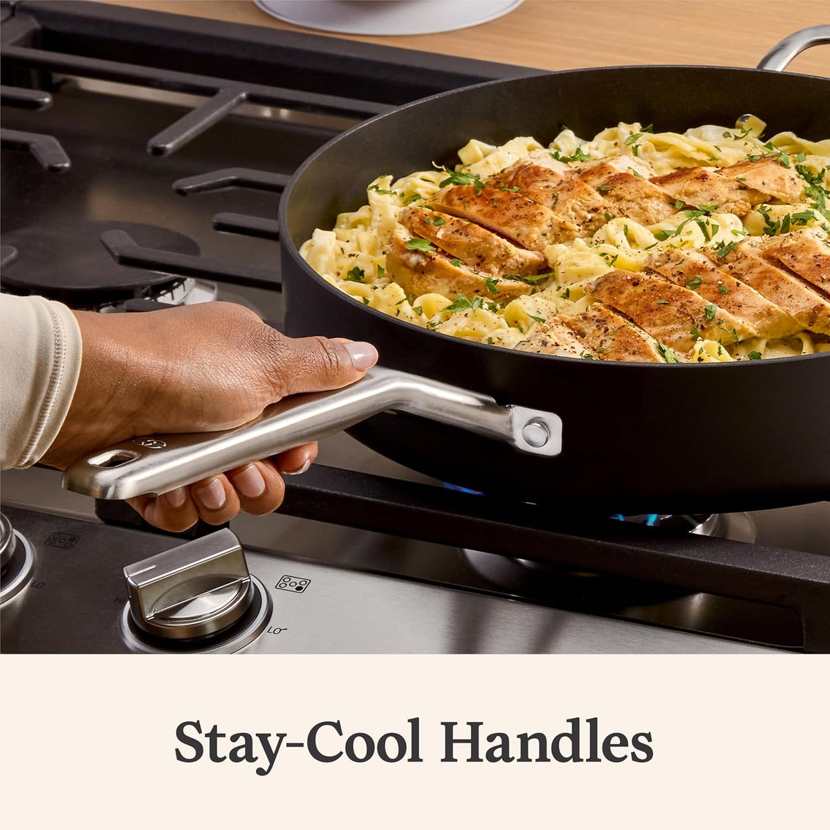 Hard-Anodized Nonstick 5-Qt Sauté Pan with Lid M830438