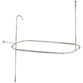 Oval Shower Riser with Enclosure Polished Nickel B745107