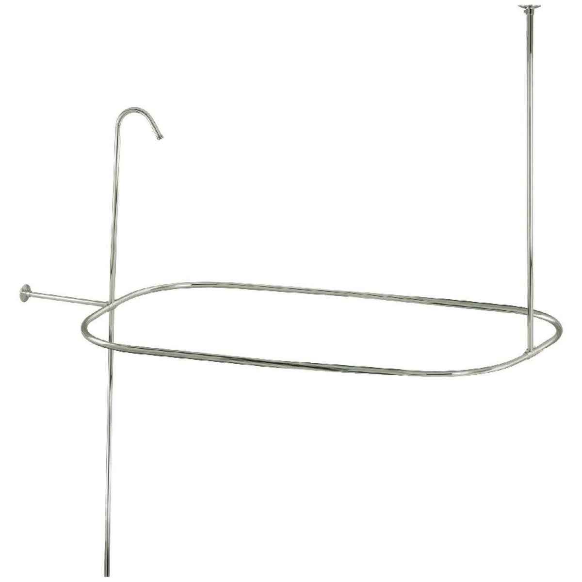 Oval Shower Riser with Enclosure Polished Nickel B745107