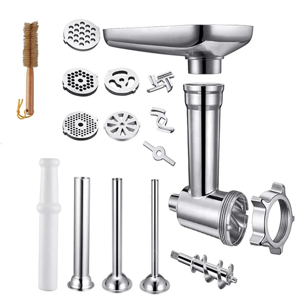 Metal Food Grinder Attachment for KitchenAid Stand Mixers with Sausage Stuffer Tubes S710986