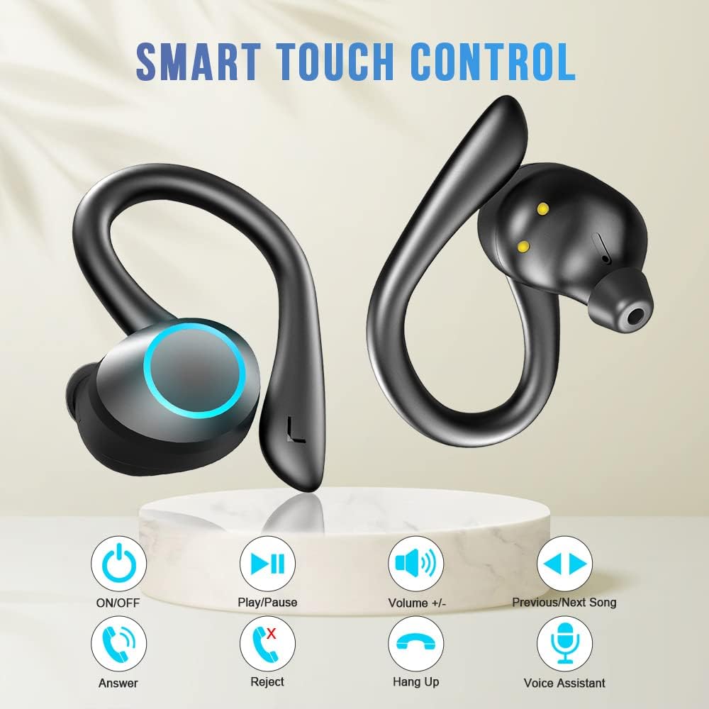 Wireless Bluetooth 5.1 Sport Earbuds with Earhooks, IP7 Waterproof, Pack of 2 V378