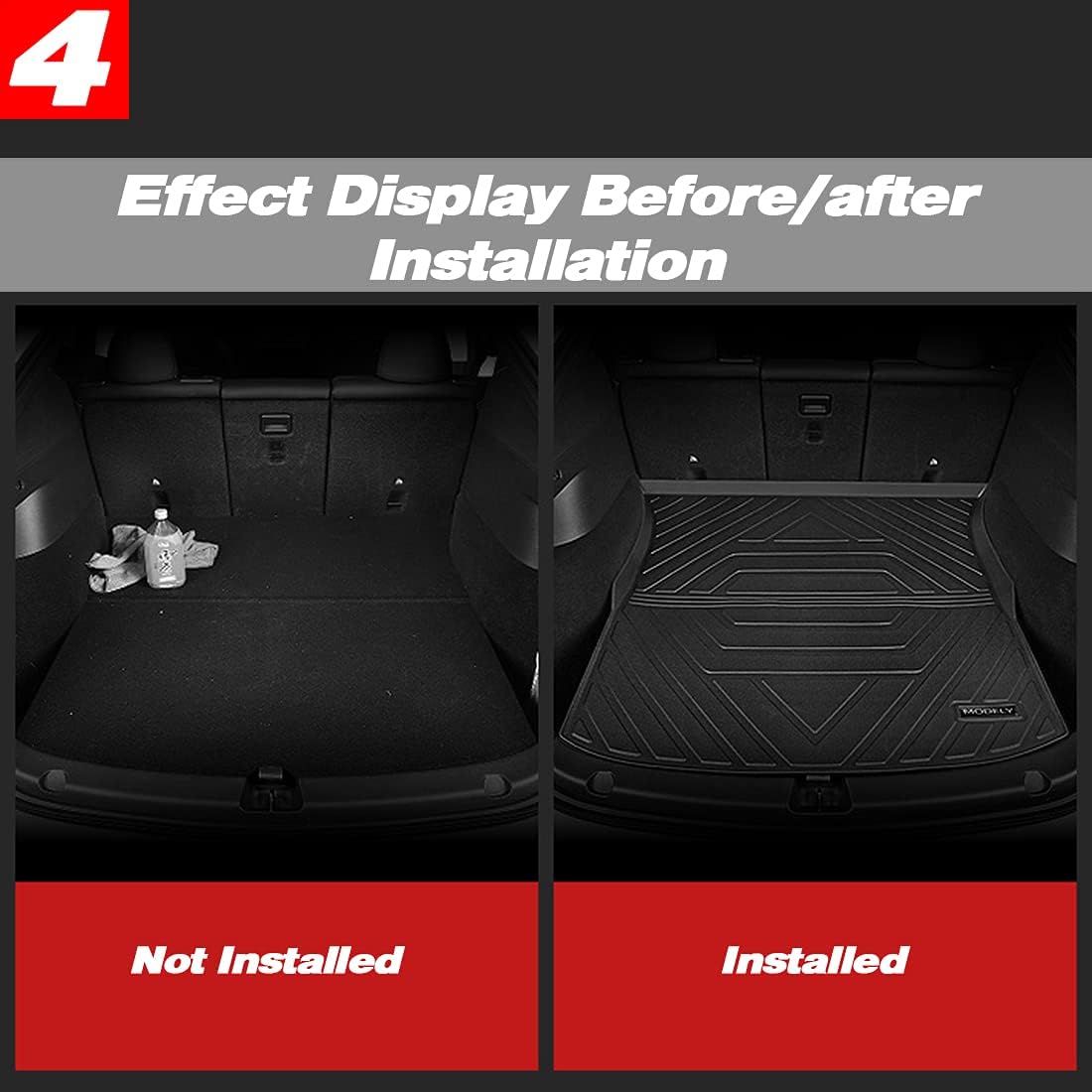 Black Pack of 2 TPE Trunk Mat T846695
