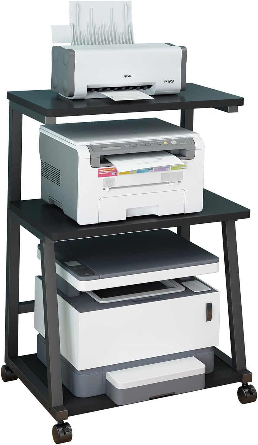 3-Tier Printer Stand Cart with Storage A61211