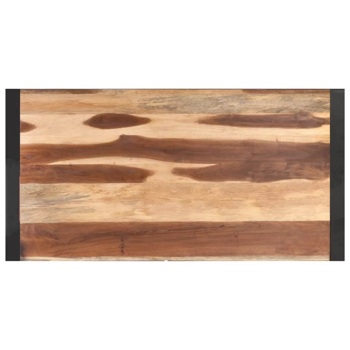 Acacia Wood Coffee Table with Steel Legs N6732