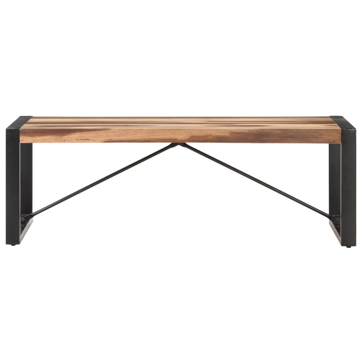Acacia Wood Coffee Table with Steel Legs N6732