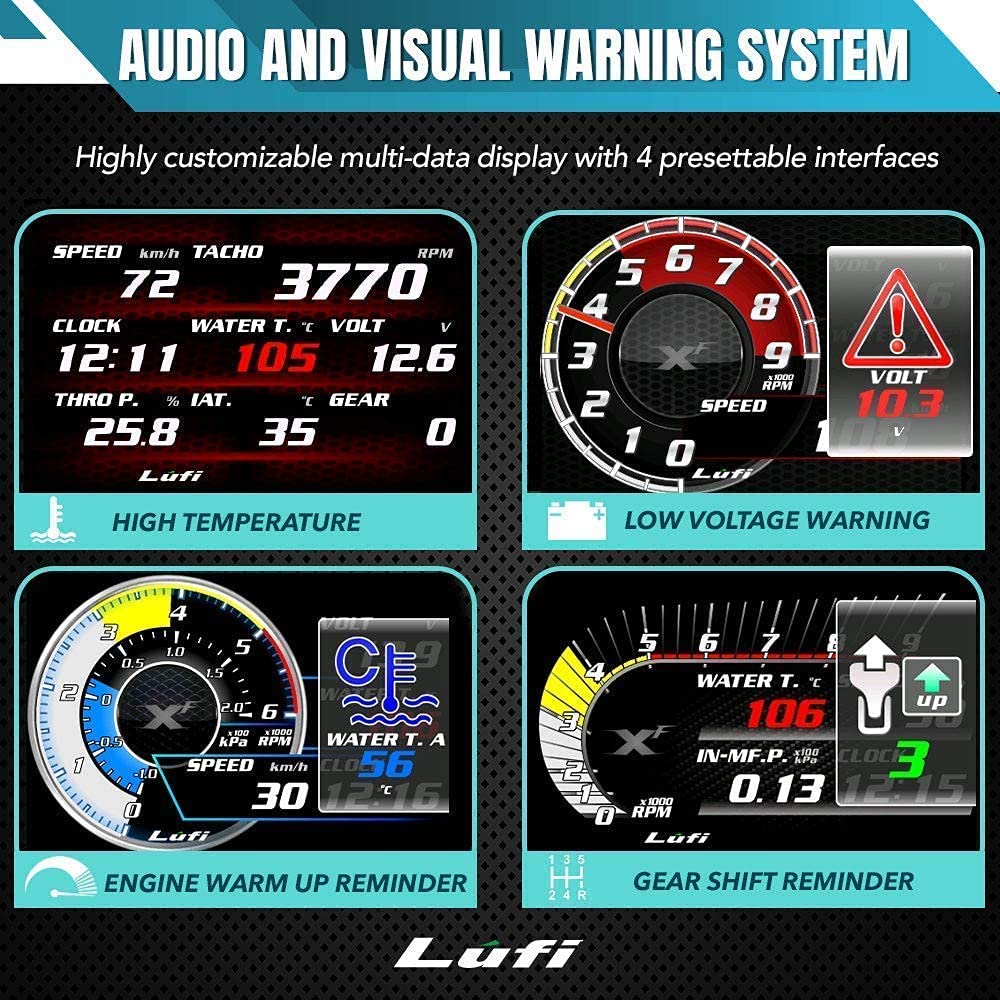 OBD2 Gauge Display Head Up Display K8855