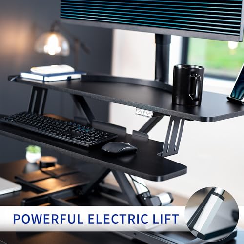 42 inch Black Height Adjustable Desk Converter W222058