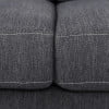 Charcoal Fabric 3 Seater Sofa with Accent Pillows V230317