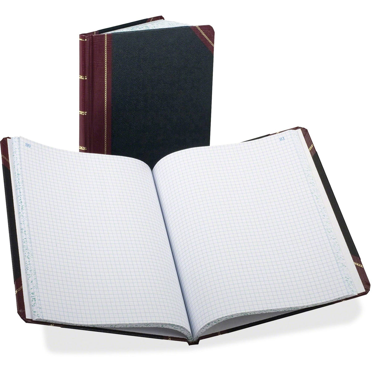Black/Red 150 pages Accounting Bound Book E534086