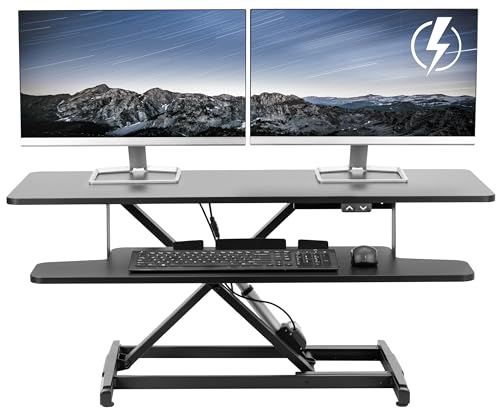 42 inch Black Height Adjustable Desk Converter W222058