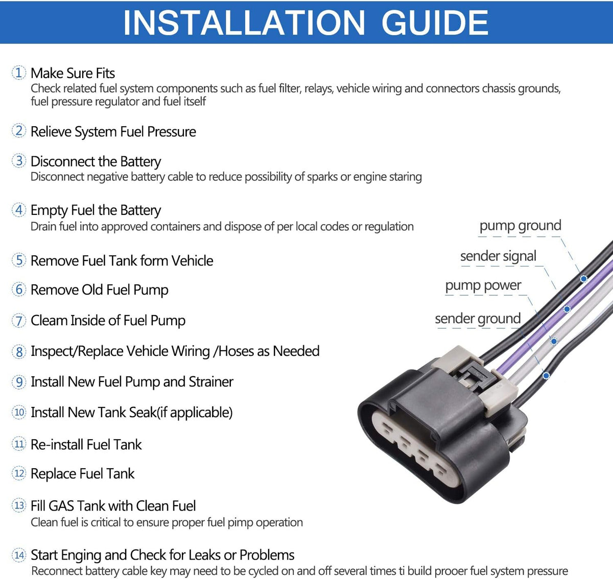Fuel Pump Pack of 2 V1704