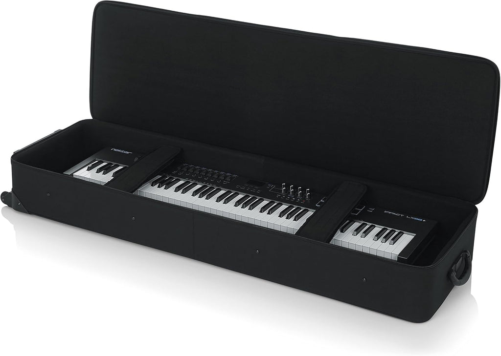 Lightweight Rolling Keyboard Case for 88 Note Keyboards and Electric Pianos L826