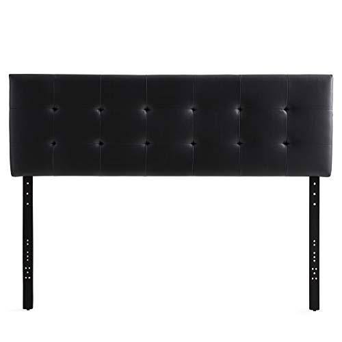 Black Faux Leather King/Cal King Headboard Y38433