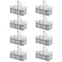 Extra Large Heavy Duty Moving Bags with Zipper and Strong Handles 8PACKS U601212