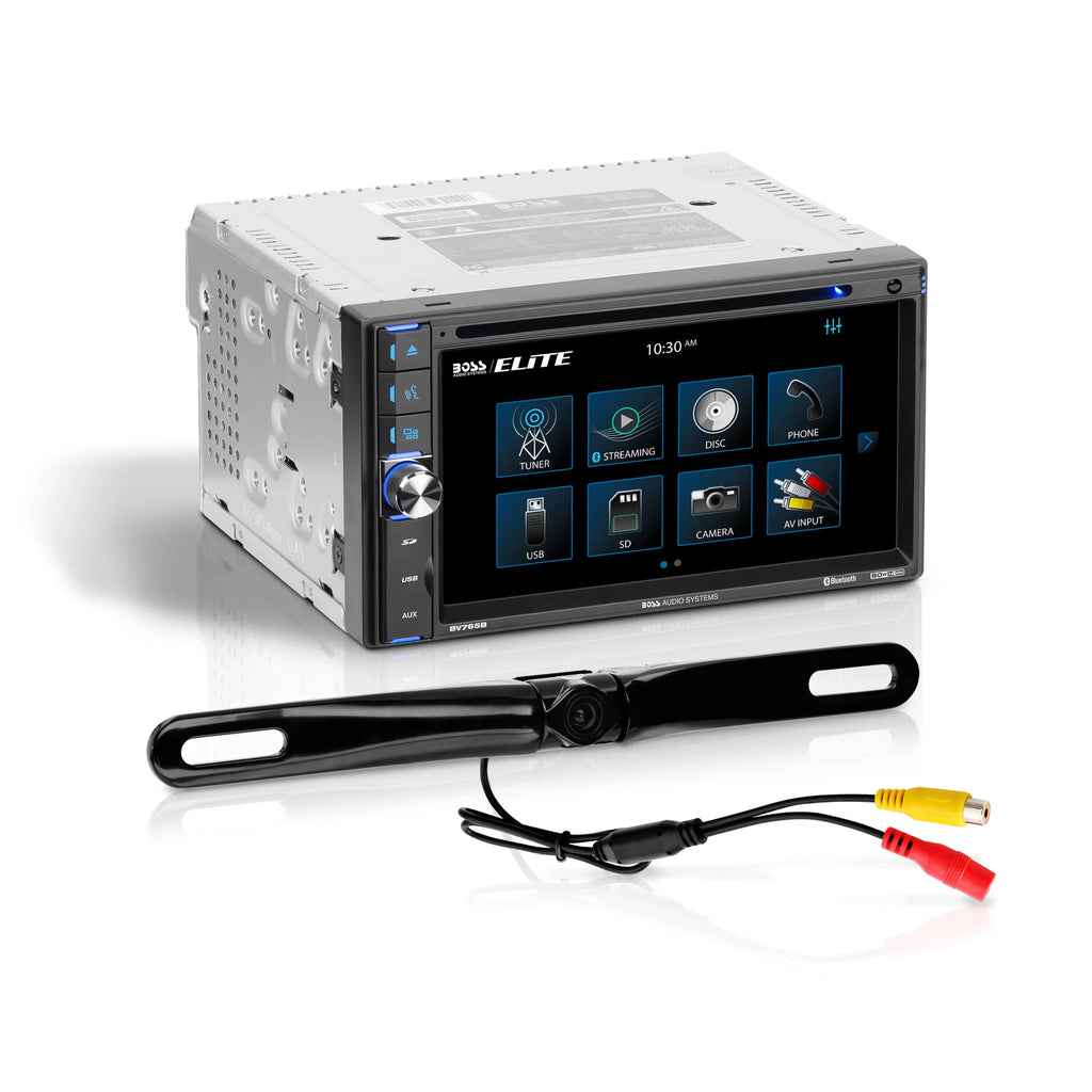 Restored 6.5 Inch Double Din Touchscreen Car Audio Stereo System with Bluetooth R39587