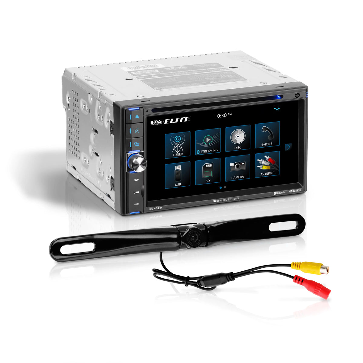 Restored 6.5 Inch Double Din Touchscreen Car Audio Stereo System with Bluetooth R39587