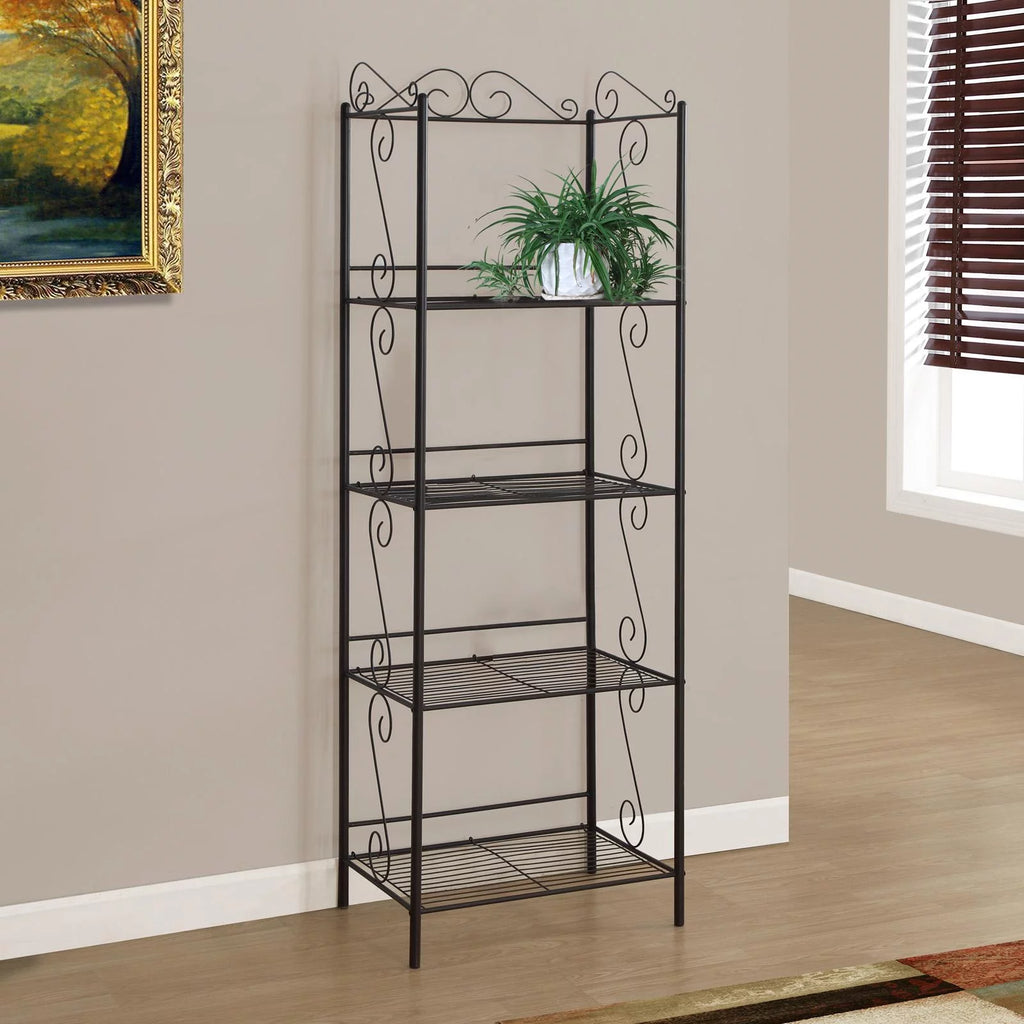 70"H Copper Metal Etagere Bookcase U21869