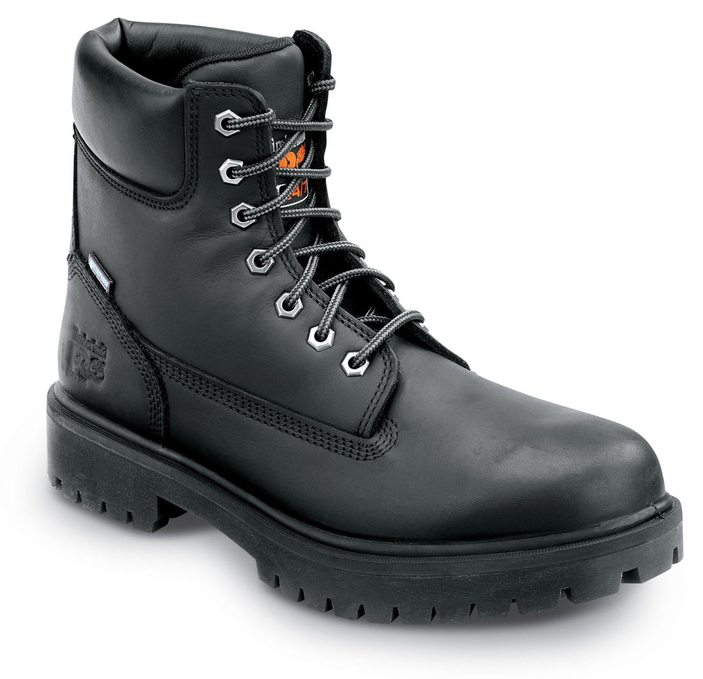 Black Steel Toe Waterproof Work Boots D79516