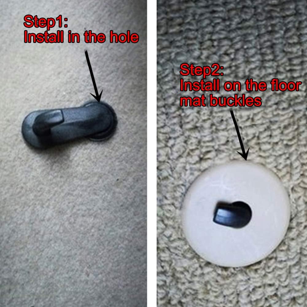 2pcs Car Mat Clips Floor Carpet Fixing Hooks Z111248