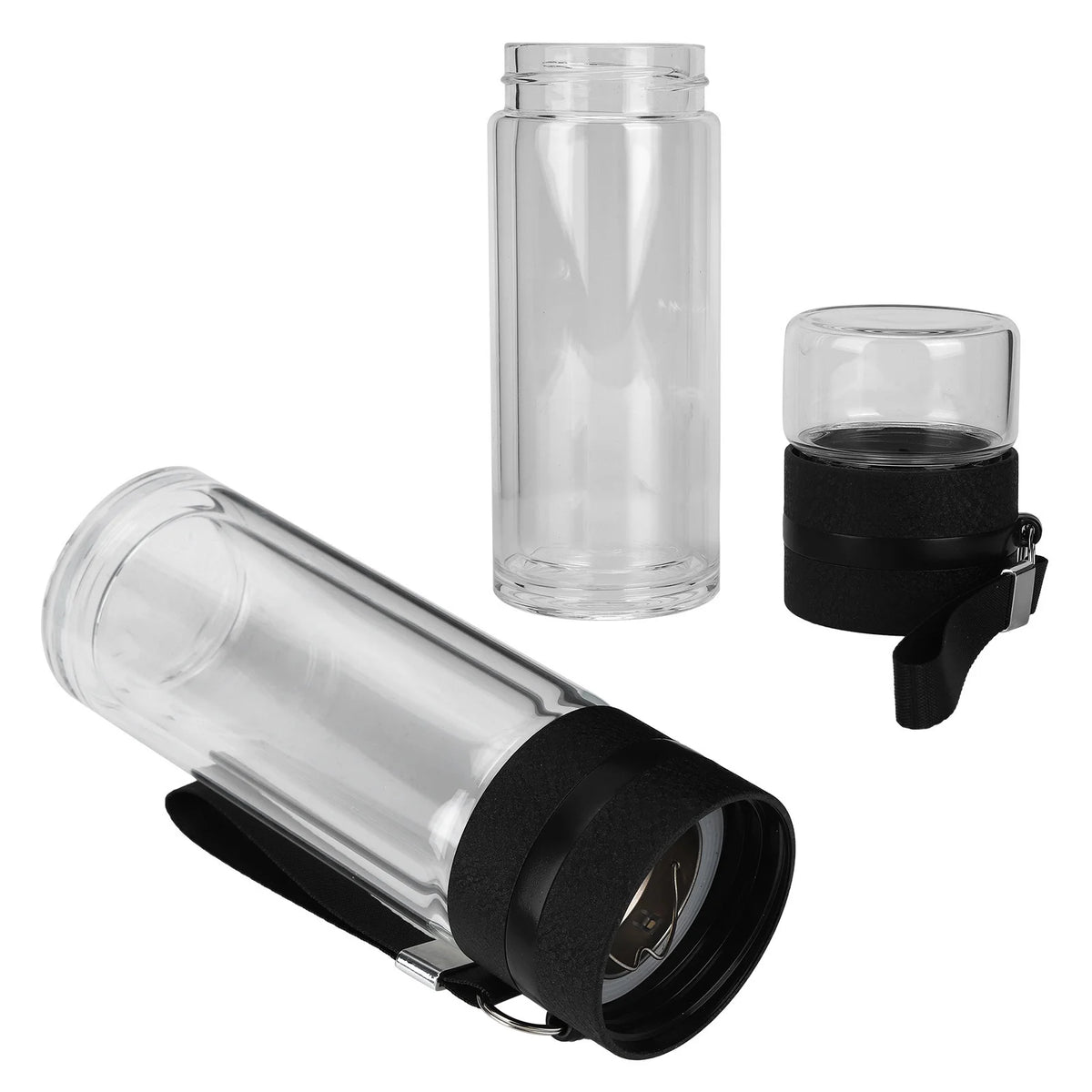 Double Walled Glass Tea Infuser Bottle B21143